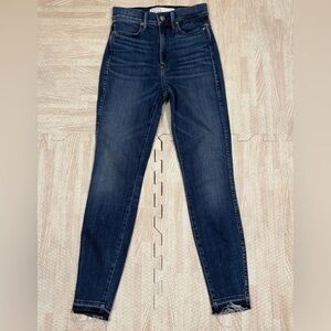 AYR Womens The Riser High Rise Skinny Blue Jeans in Neon Jupiter Size 26 X 28